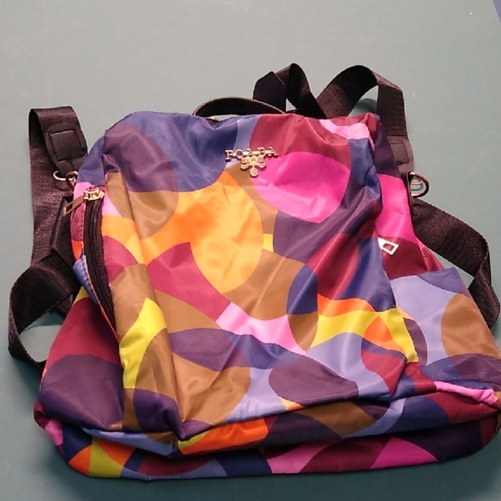 POABA Colorful Patterned Backpack/Crossbody Two Side pockets